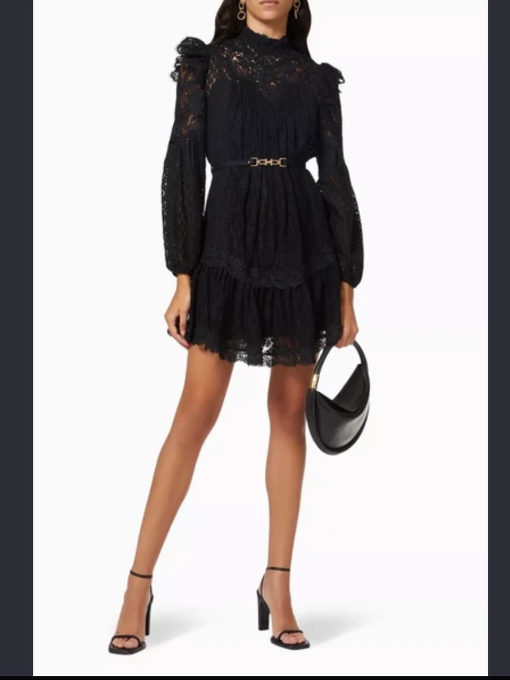 Zimmermann Lace Concert Textured Mini Dress